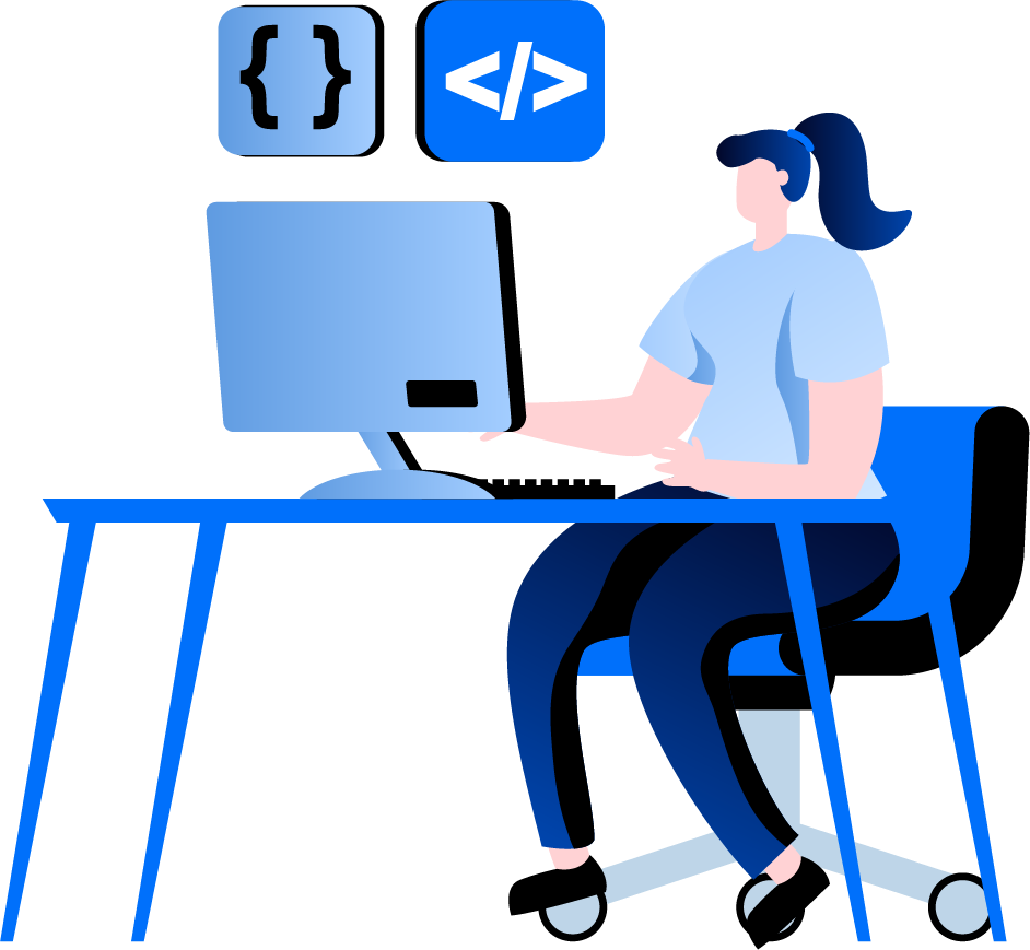 Senior engineer at workstation